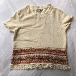 madewell crop sweater, fits like s!